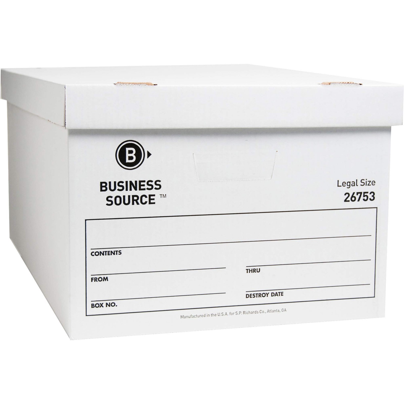 Business Source Lift-Off Lid Light Duty Storage 26753