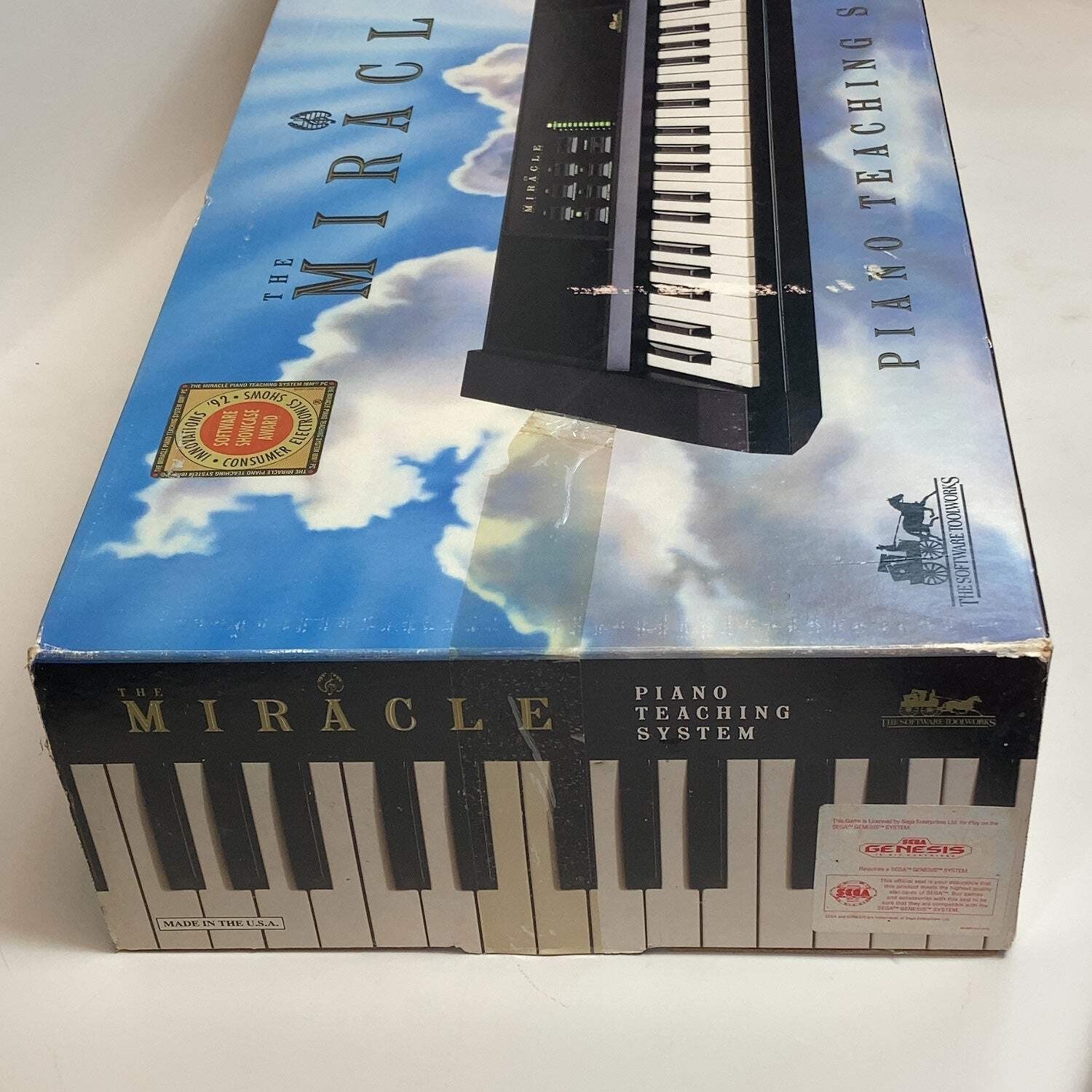 Software Toolworks Miracle Piano Teaching System Black With Sega Genesis Model 2