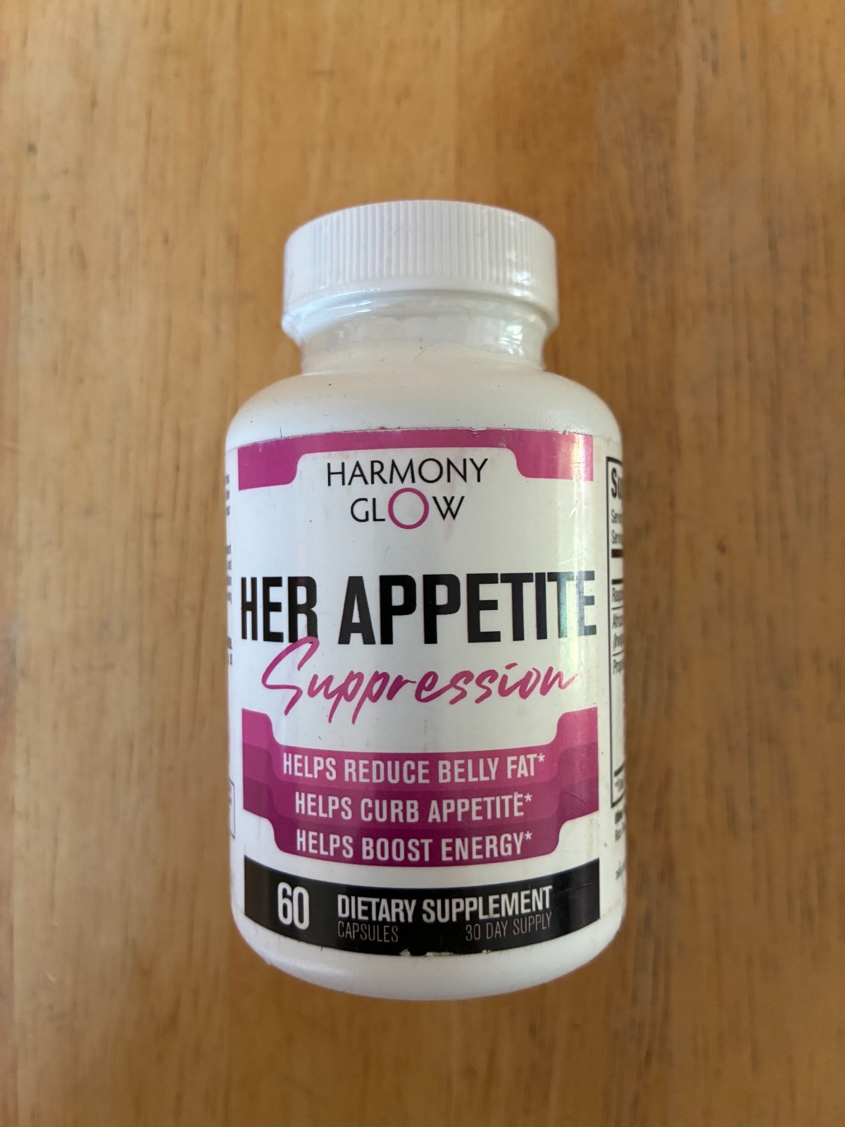 Harmony Glow Her Appetite Suppression Weight Loss Diet Belly Fat Pill 60 Capsule