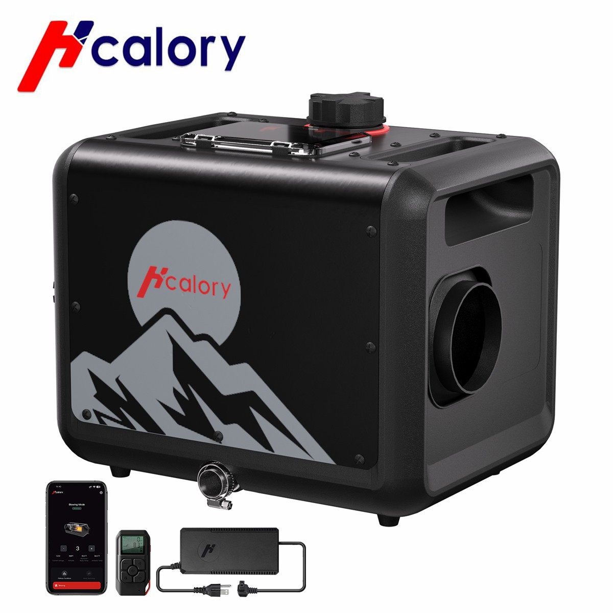 Hcalory 8KW TB-MAX Bluetooth Diesel Air Heater 7.5L 110V 12V/24V for RV Van Boat