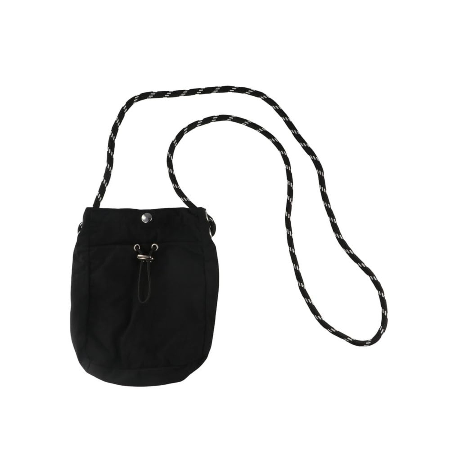 Nylon Drawstring Crossbody Bag Hanging Neck Bag, Soft Nylon Couple Shoulder B...