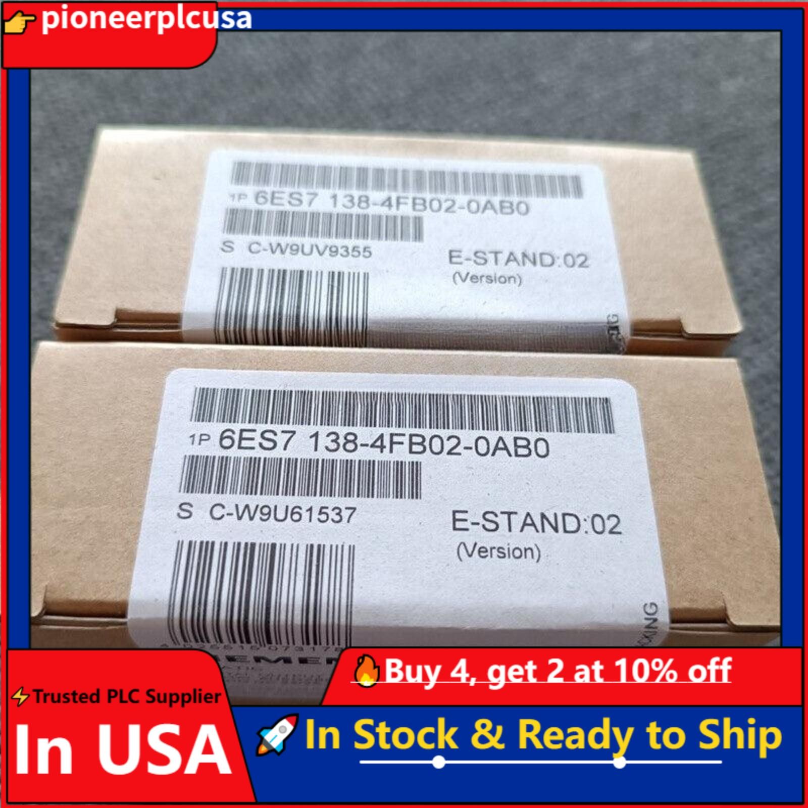 New Siemens 6ES7 138-4FB02-0AB0 6ES7138-4FB02-0AB0 ELECTRON. MODULE F ET200S