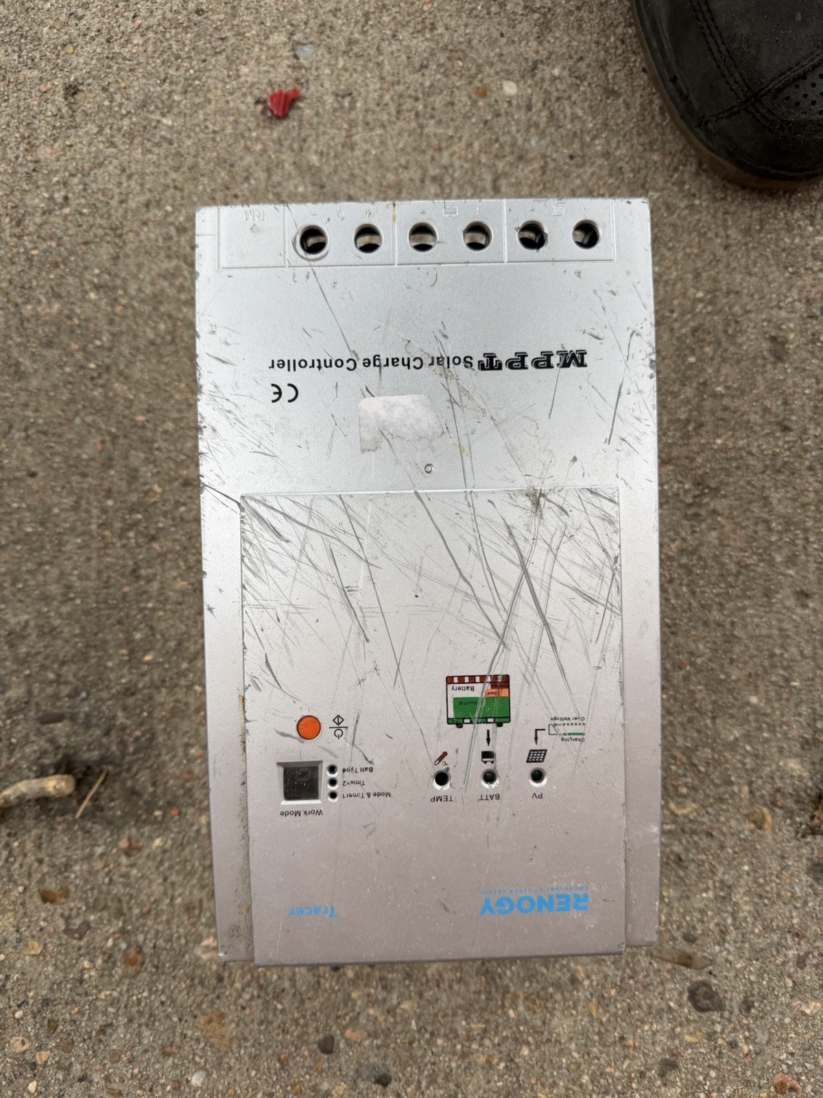 Renogy MPPT 30A Solar Charge Controller Silver Work Mode Switch