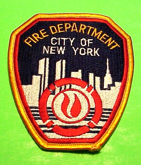 CITY OF NEW YORK  4"  ( SIZE VAR. )  FIRE DEPT  PATCH  FREE SHIPPING!!!