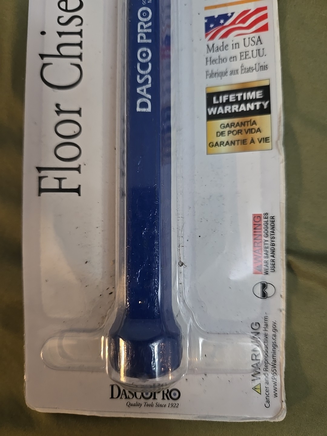 Dasco 3" X 11" Floor Chisel - Carded