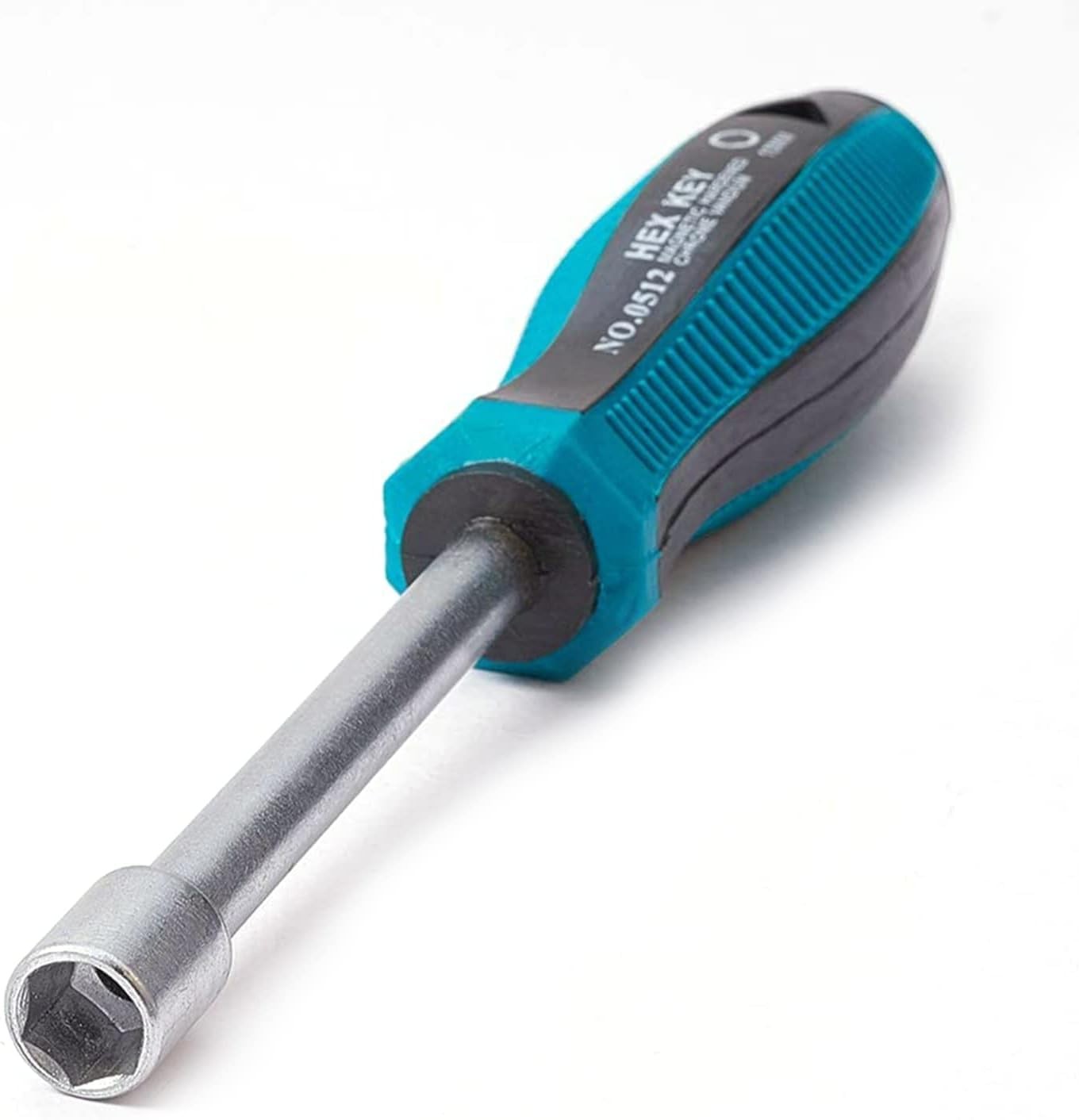 6mm Hex Nut Driver Socket,6-Point, 75mm CR-V Steel Round Shaft