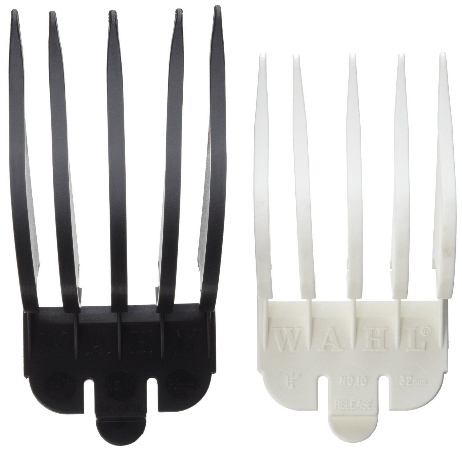 Wahl Number 10 and 12, 1.25 and 1.5 Inch Clipper Guide Combs
