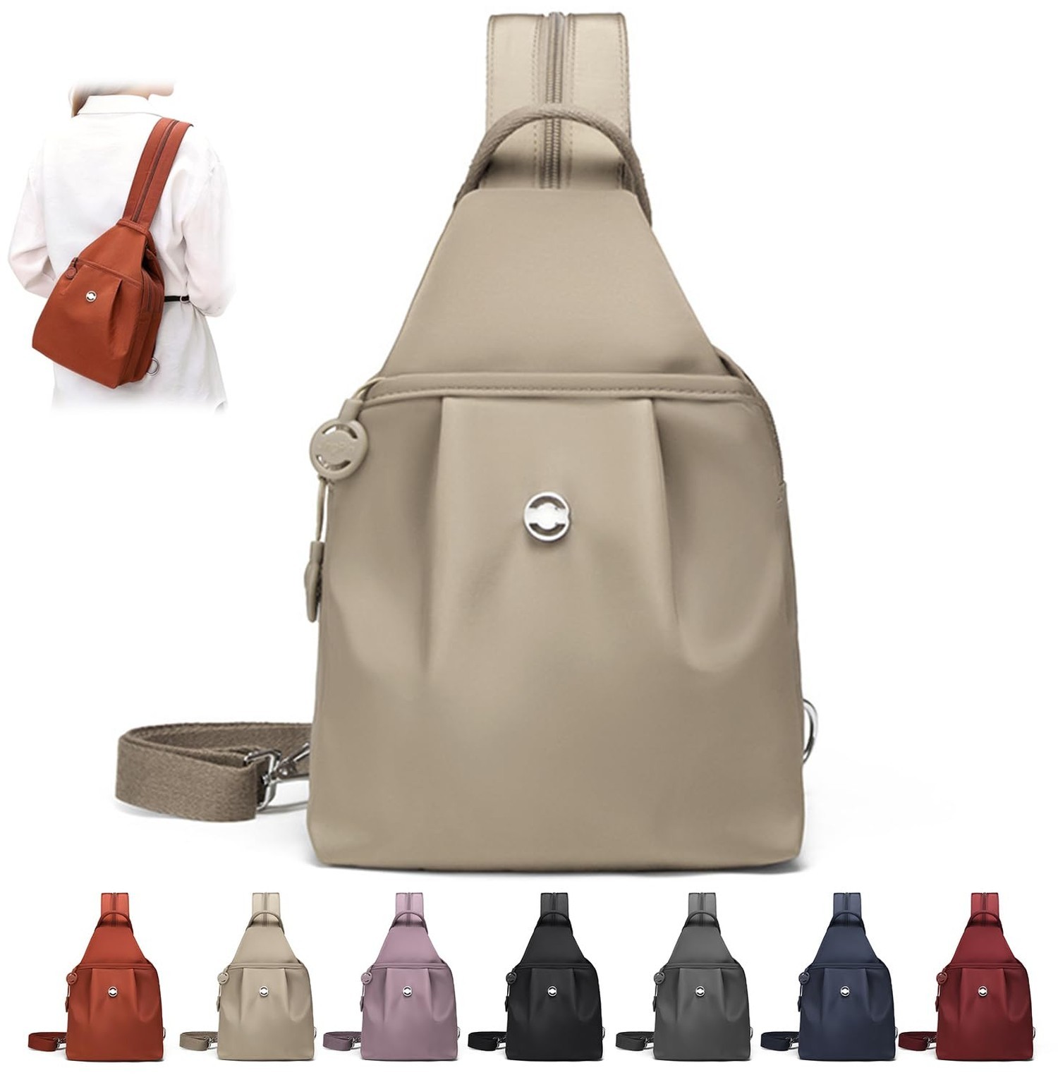 3 in 1 Anti Theft Travel Tote Bag, Convertible Capacity Backpack Purse, Light...