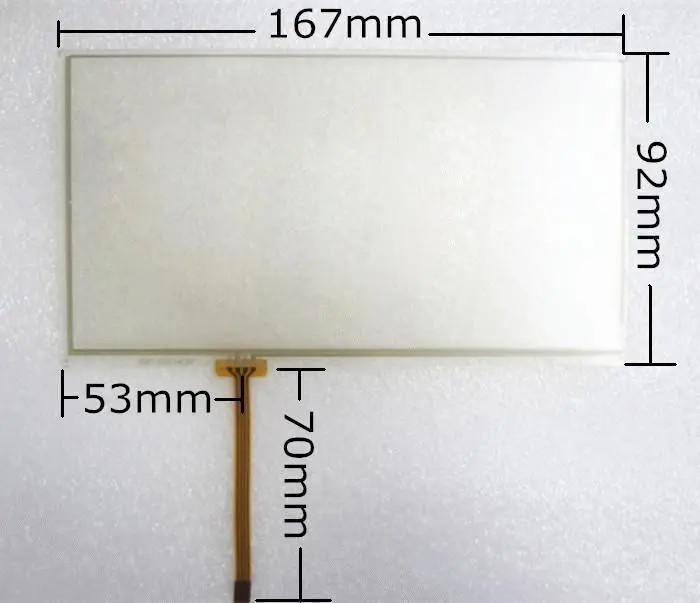 7'' 4 Wire Resistive TouchScreen Panel Digitizer For PIONEER JVC KW-AVX826