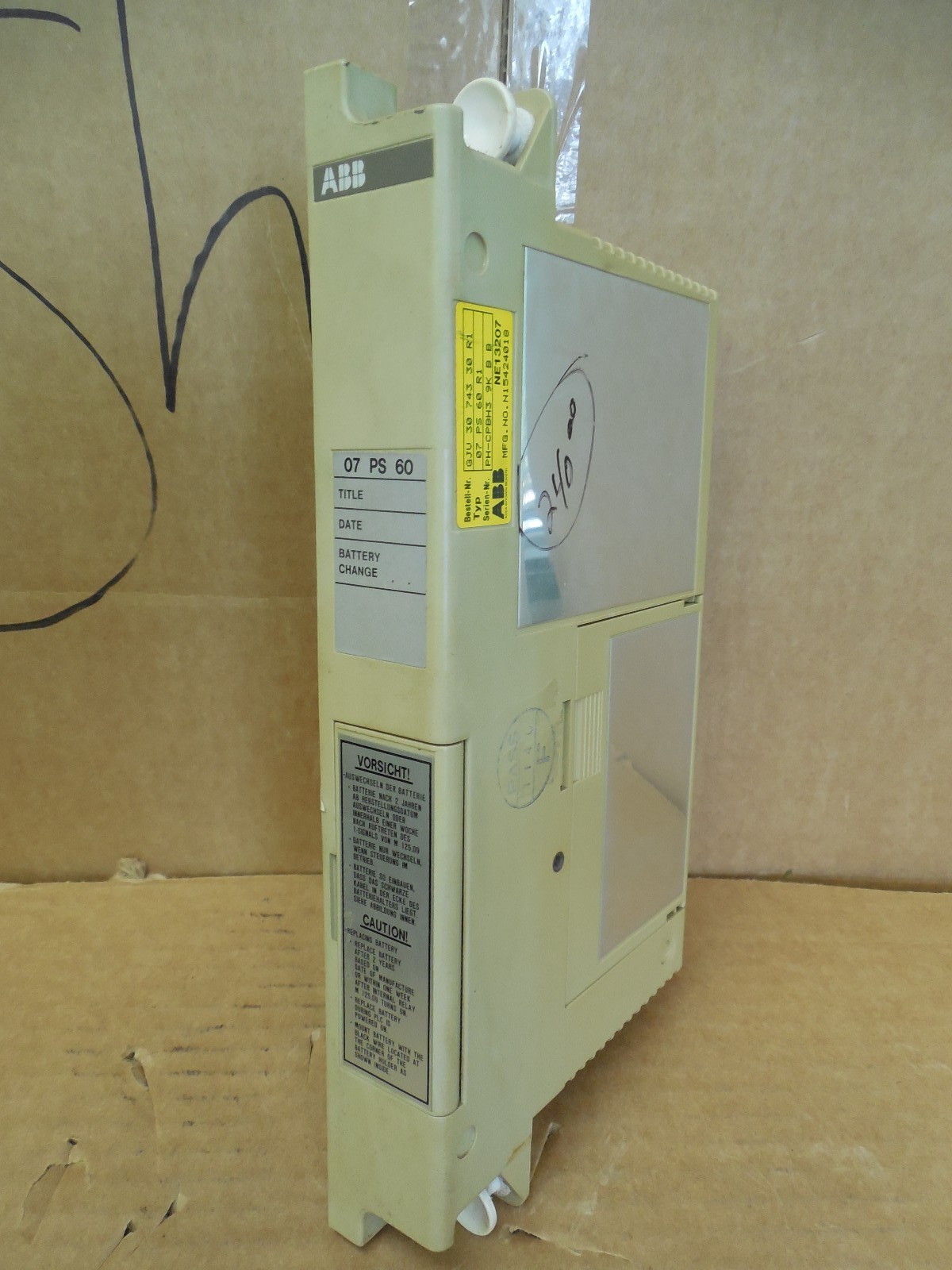 ABB 07-PS-60 Program Memory Module GJV3074330R1 07PS60R1 Used