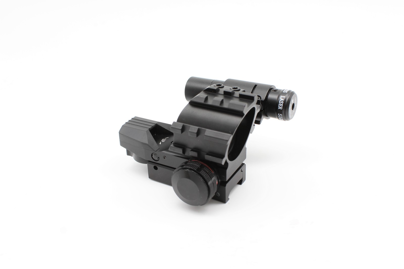 Holographic Red / Green 4 Reticles Reflex Dot Scope + Laser Scope Combo