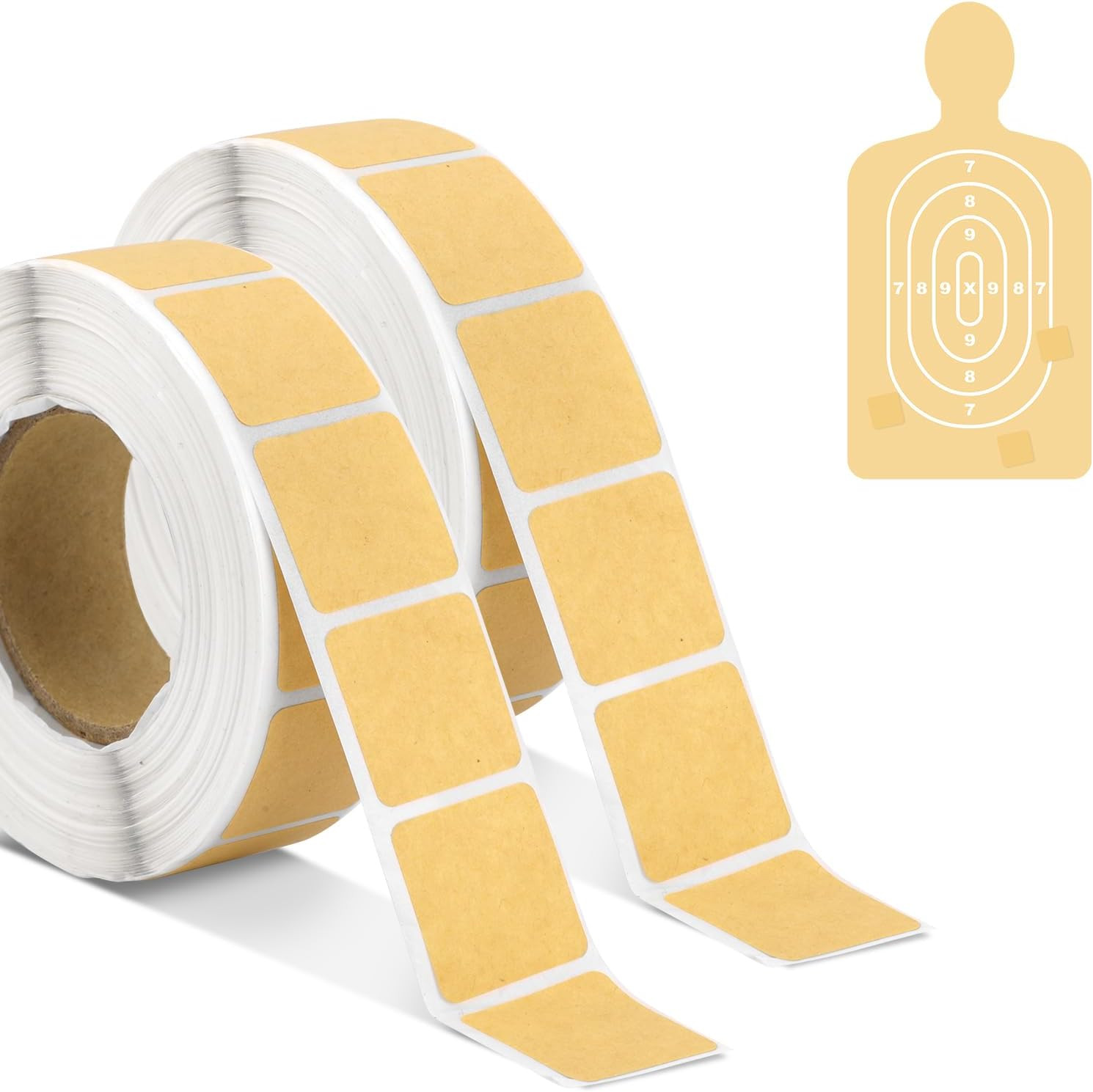 2 Rolls 2000 Pcs Target Pasters, 0.87 Inch Self-Adhesive Target Stickers Tape