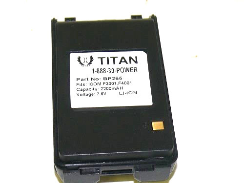 Replacement BP-265 Li-ion Battery Pack For ICOM Radio IC-V80 IC-V80E by Tank