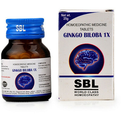 SBL Ginko Biloba 1X (25g)  PURE   HERBAL REMEDY  SHIPPING WORLDWIDE