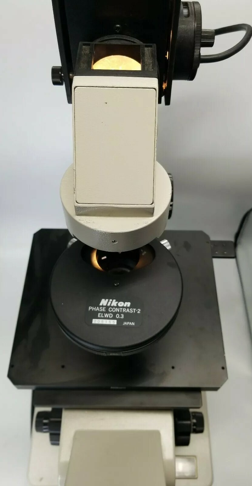 Nikon Diaphot Inverted Phase Contrast-2 ELWD 0.3 Microscope 803450