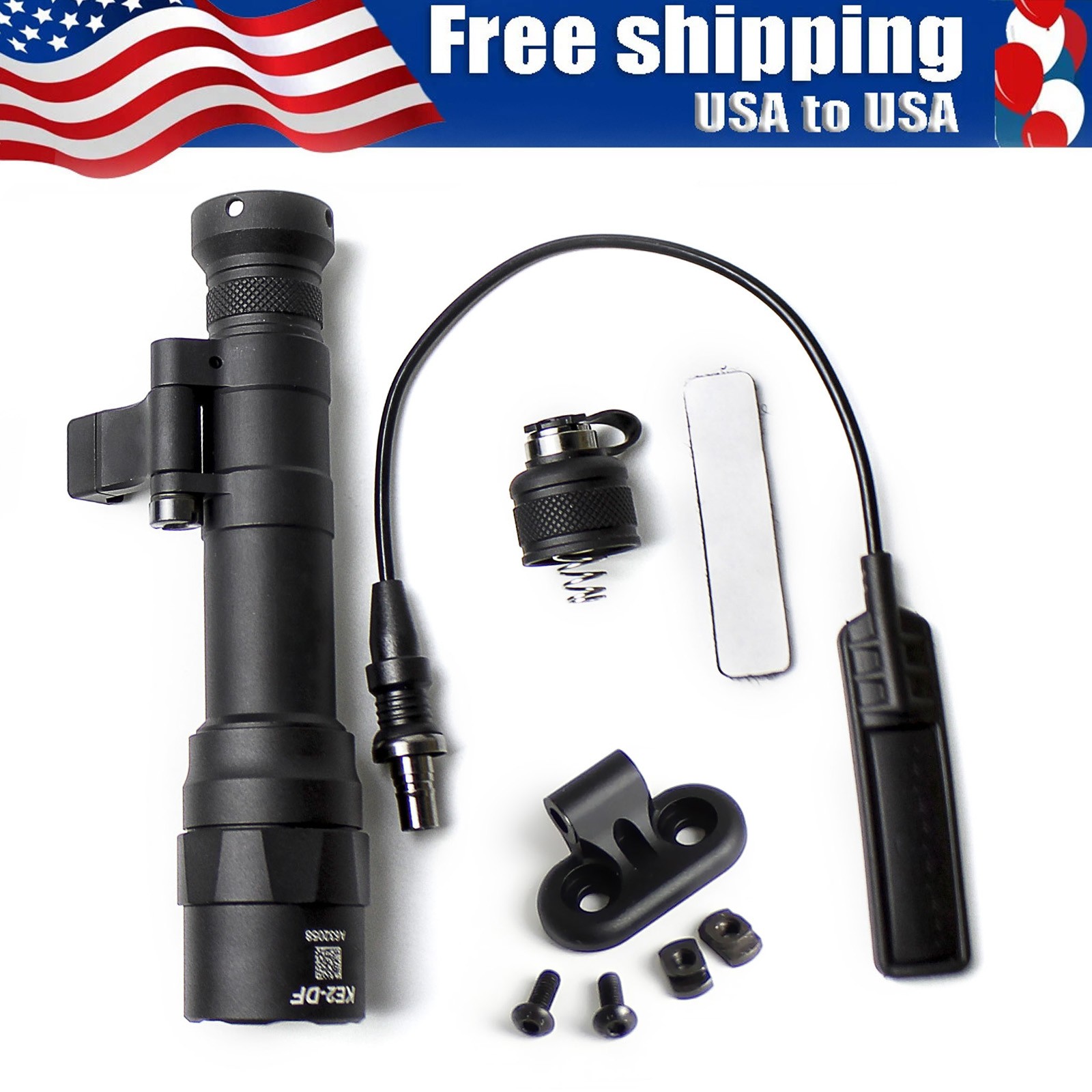 Weaponlight M640DF Tactical Flashlight With Tail Switch Set / Mlok Rail Mount US