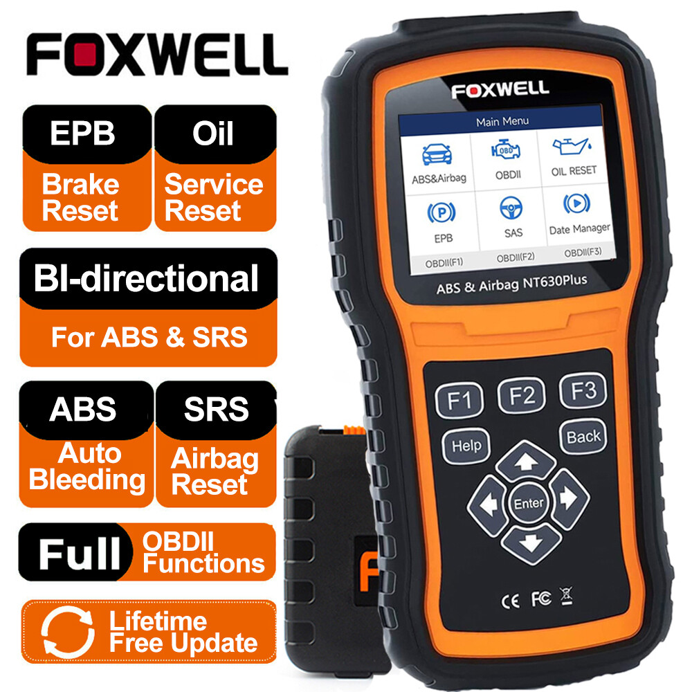 Foxwell NT630 Plus OBD2 Scanner Car Diagnostic Scan Tool Bidirectional ABS SRS