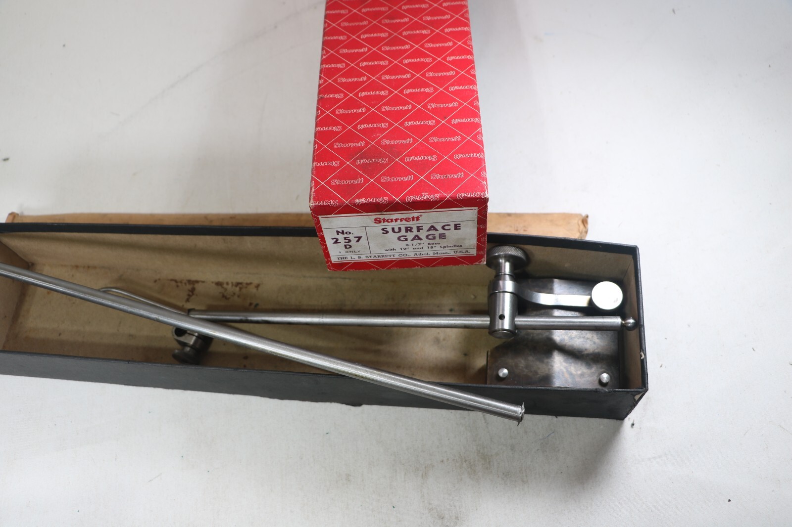 Starrett - 257D Full-sized Surface Gage with 12" & 18" Spindles