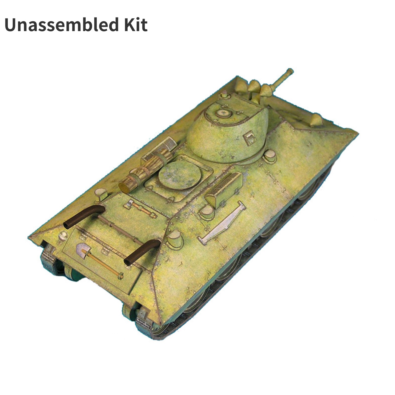 1/50 Soviet BT-SV Light Tank Vehicle Paper Model DIY Military Unassembled Kit