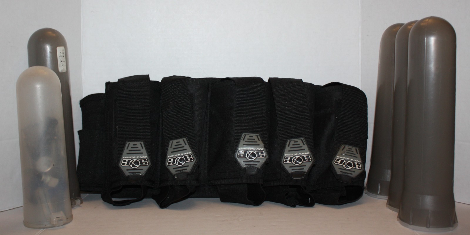Gen X Global Paintball Adjustable Harness 5 Pod Pack  Holder + Tools