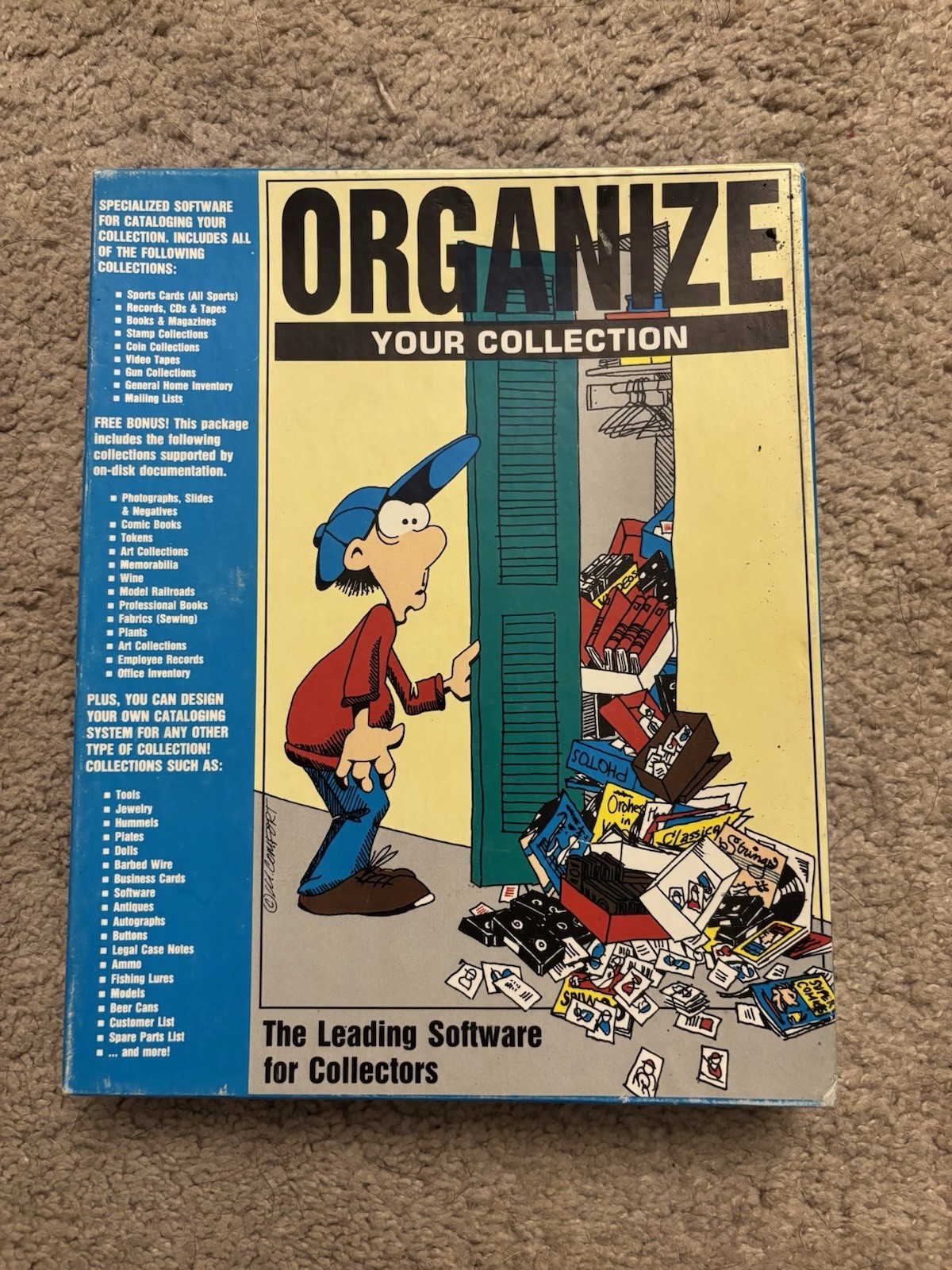 Organize! Your Collection v5 HomeCraft PC DOS Complete Box Manuals Disks 1990s
