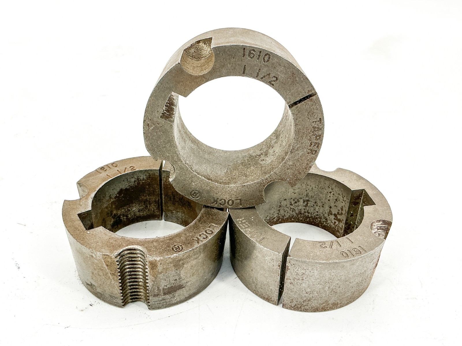 New Lot of 3 1610-1-1/2 Taper-Lock Bushing 1-1/2" Bore - No Box
