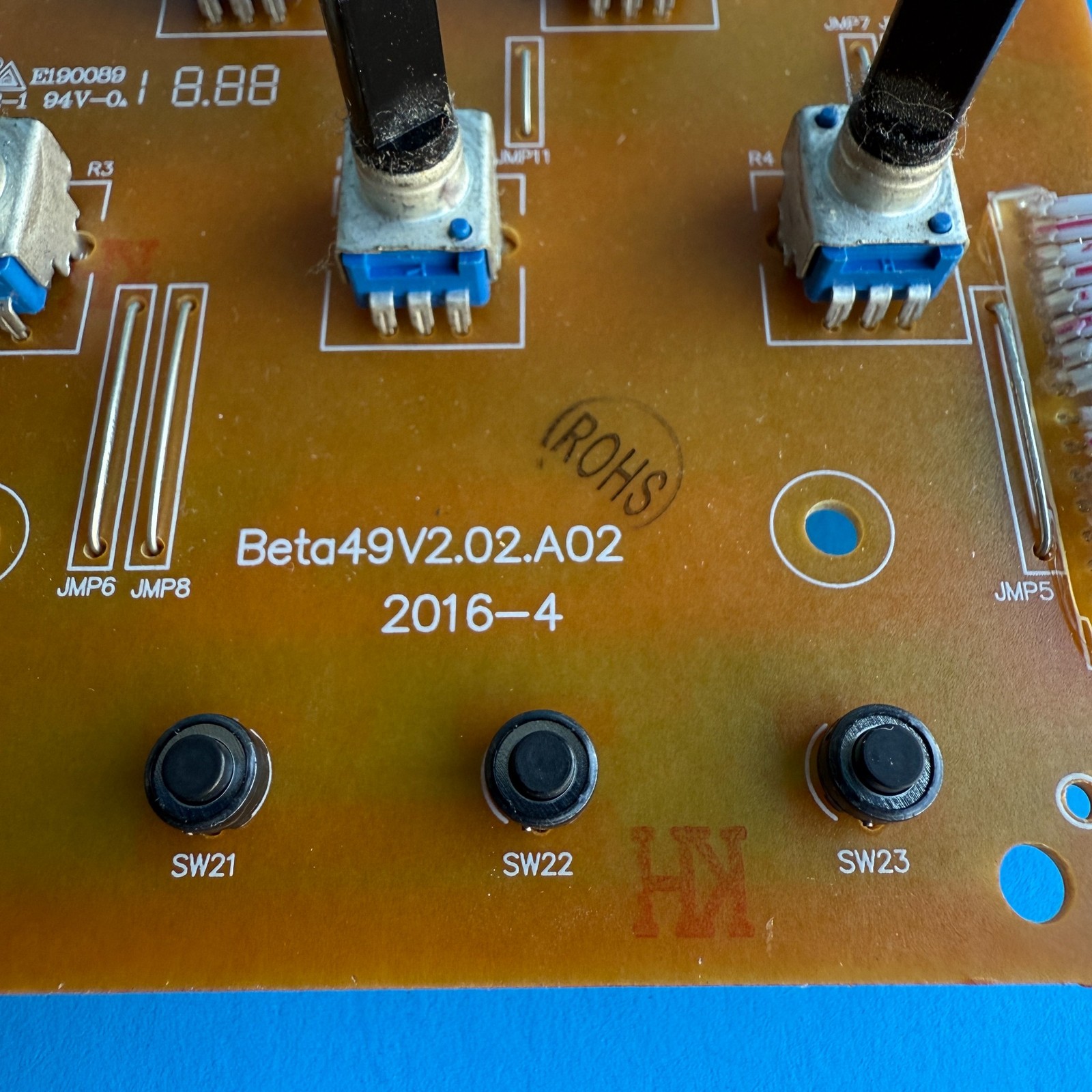 Nektar Impact LX49+ MIDI Controller Keyboard Part: Encoder Pot Knob Control PCB