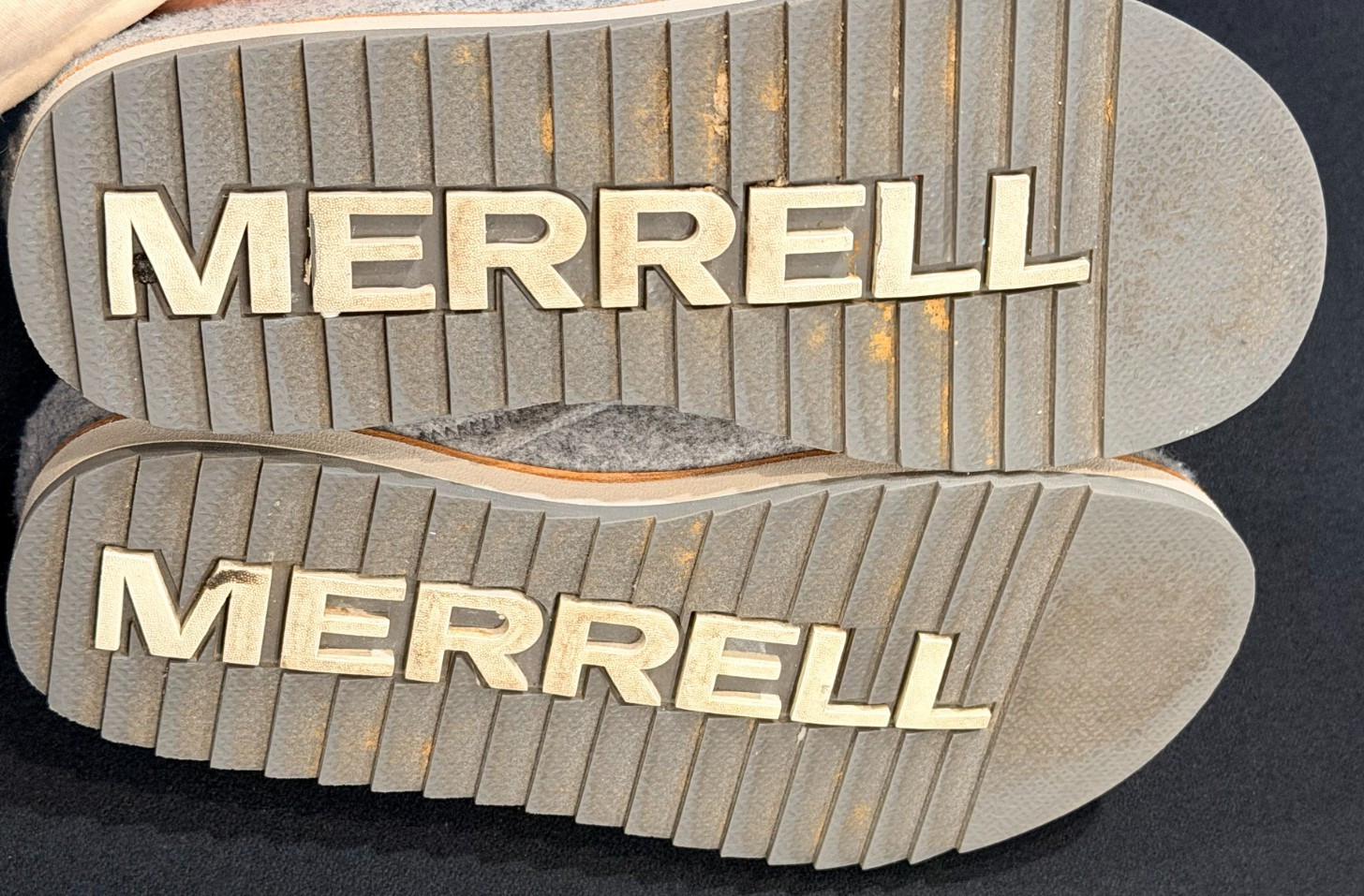Merrell Juno Wool Clogs Women's Sz 7 Grey Sherpa Lining Slip On Mule Comfort
