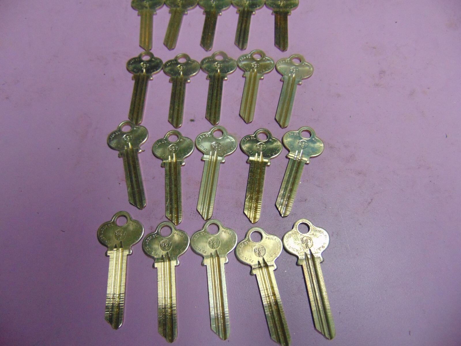20 keys LOCKWOOD B67R KEYS BLANKS UNCUT LOCKSMITH