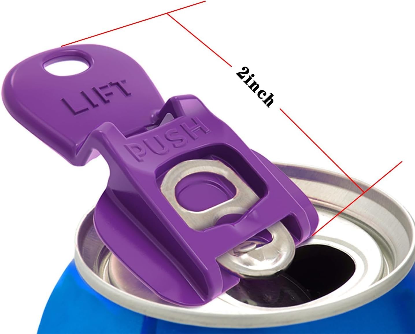6PCS Colorful One-Hand Can Tab Openers & Leak-Proof Covers for Drinks