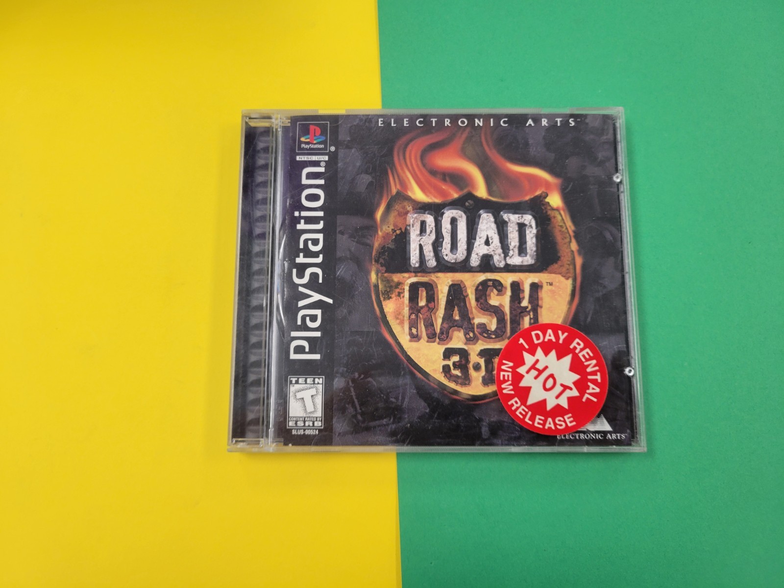 Road Rash 3D (Sony PlayStation 1, 1998) Case And Art Only