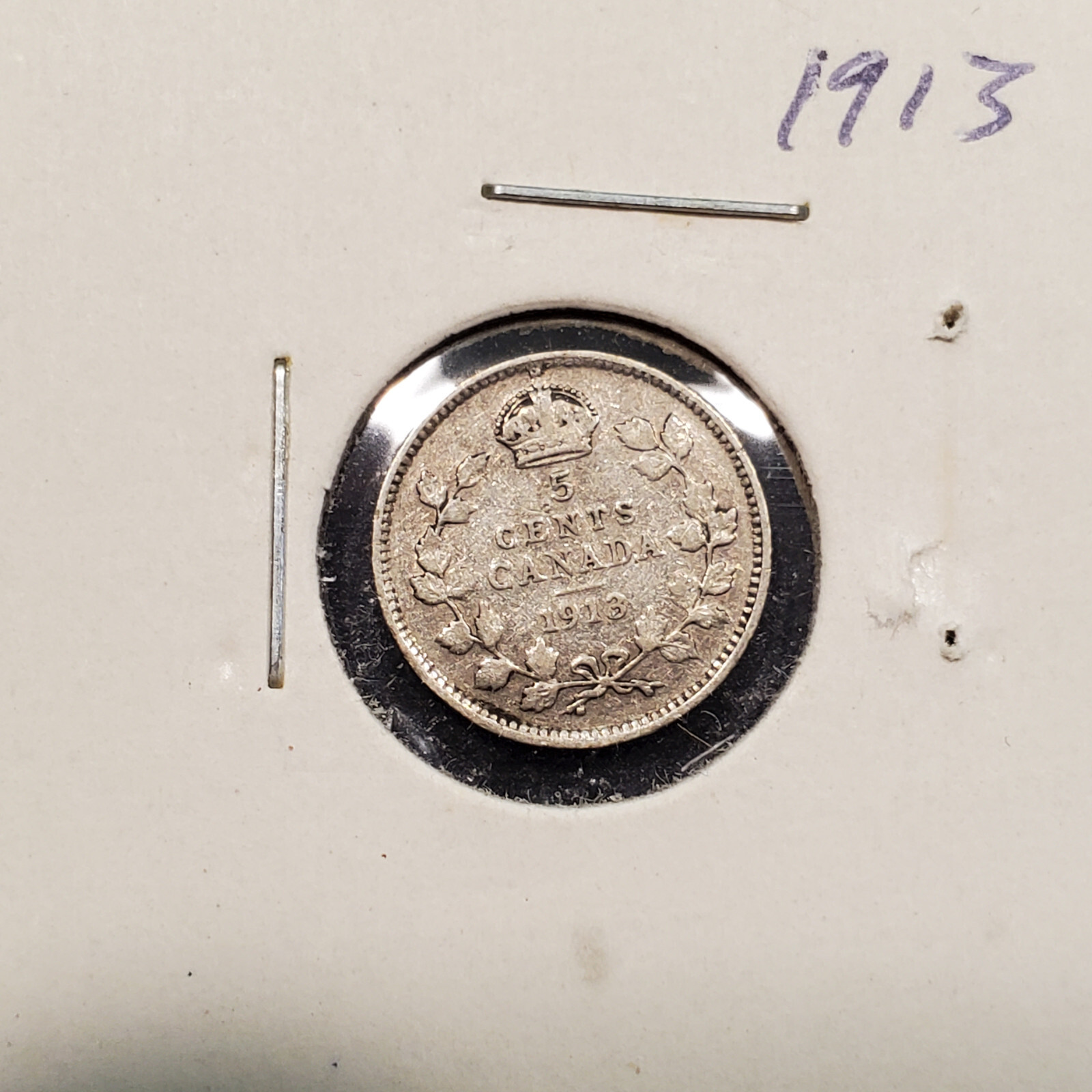 CANADA  1913    5 CENTS      JBC