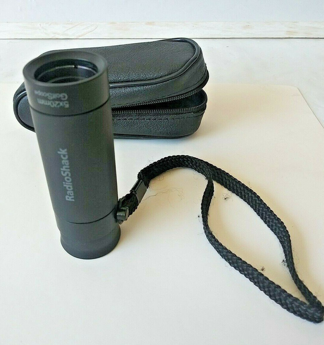 Radio Shack 5x20mm 63-980 Golf Scope w/ Case BLACK RANGEFINDER EUC Vintage