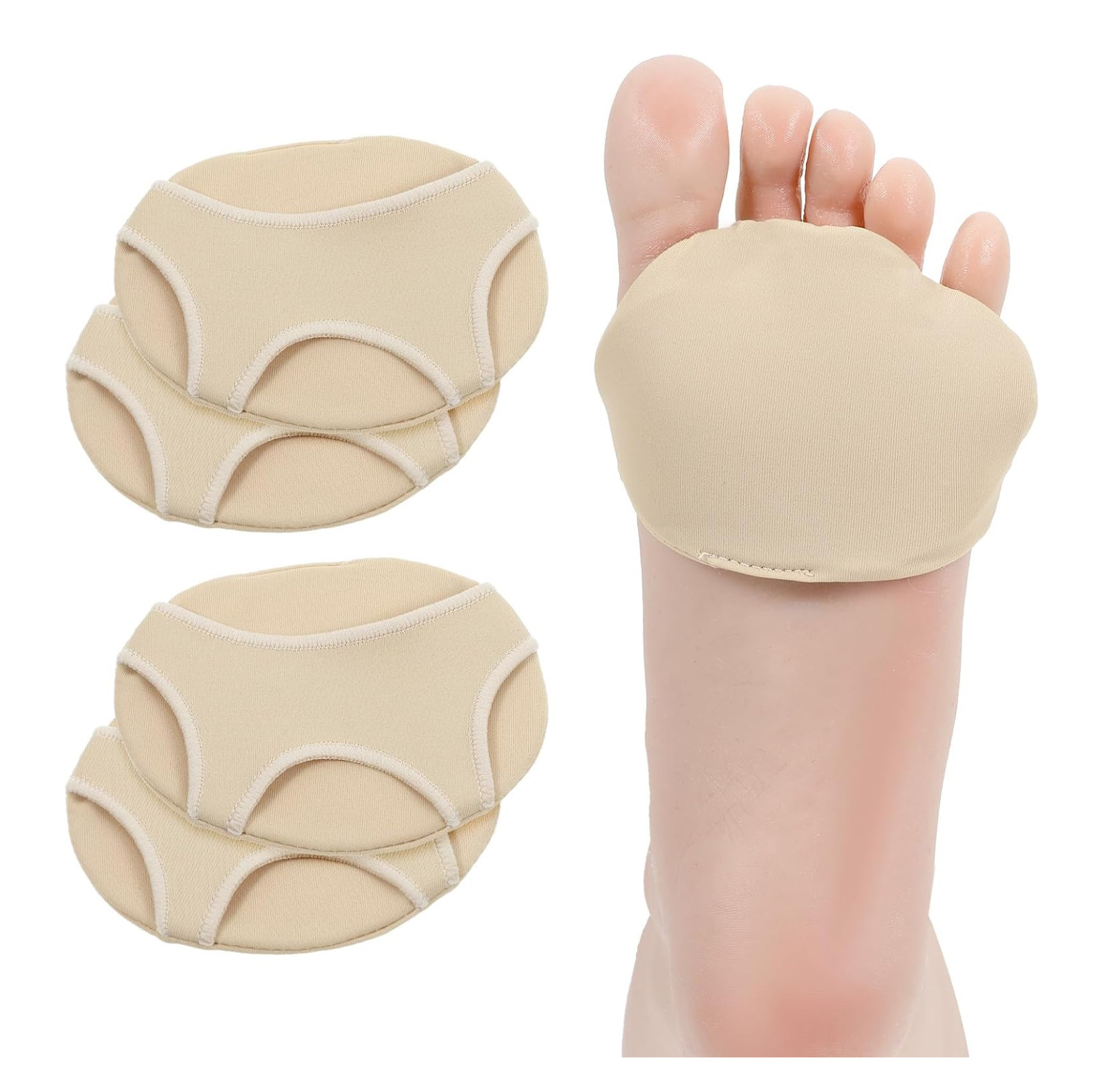 2 Pairs Thick Metatarsal Pads, Metatarsal Foot Pads for Women Men, Non Slip Ball