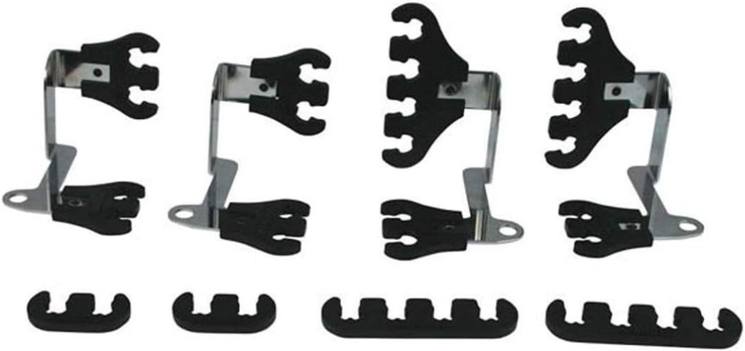 Wire Loom Kit - Includes Chrome Plated Brackets for Easy Installation