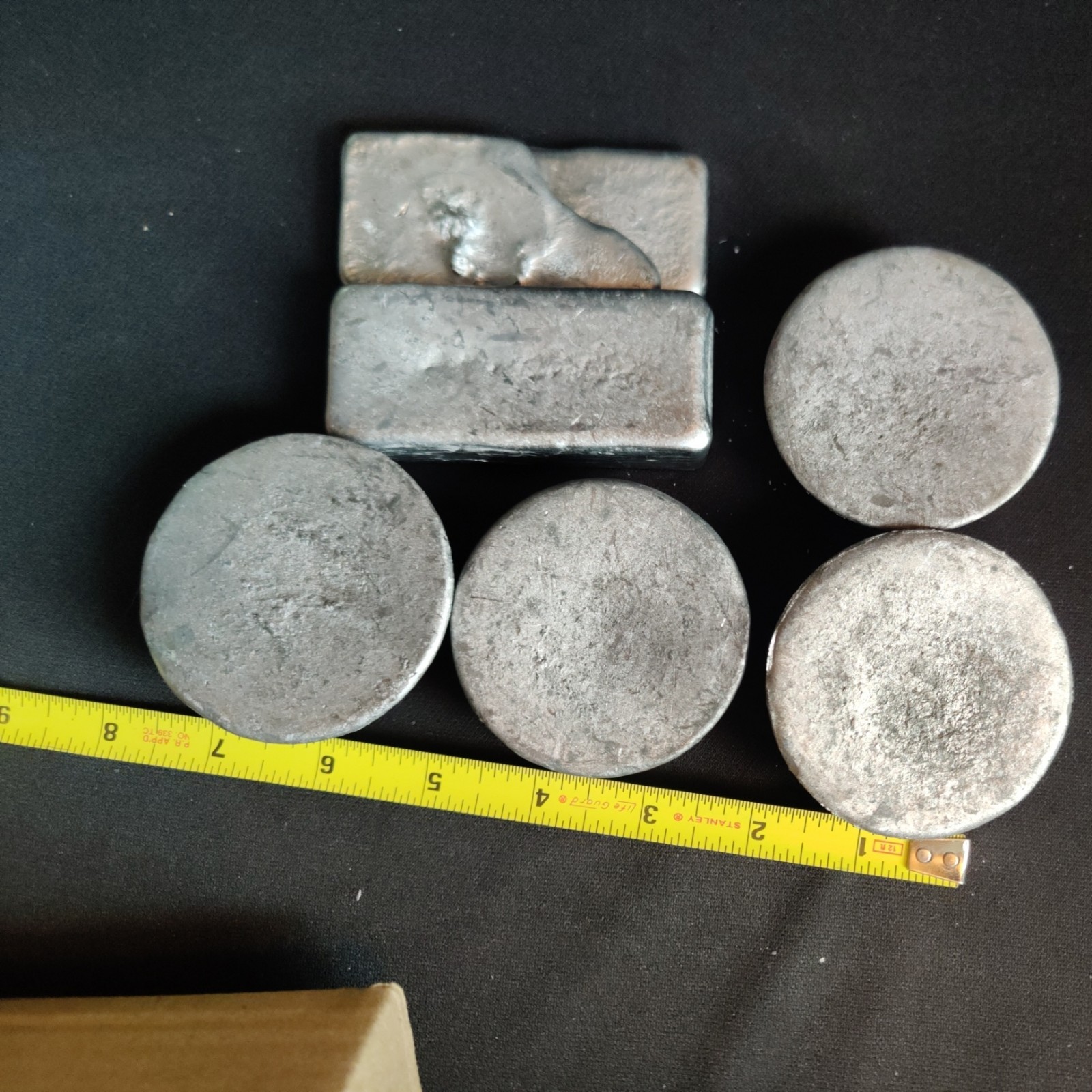 lead ingots 10+ lbs from tire weights