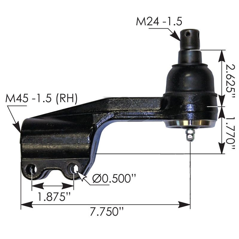 Tie Rod End Female RH UD Part# 48570-00Z04, 4857000Z04 - 462.ES6904R
