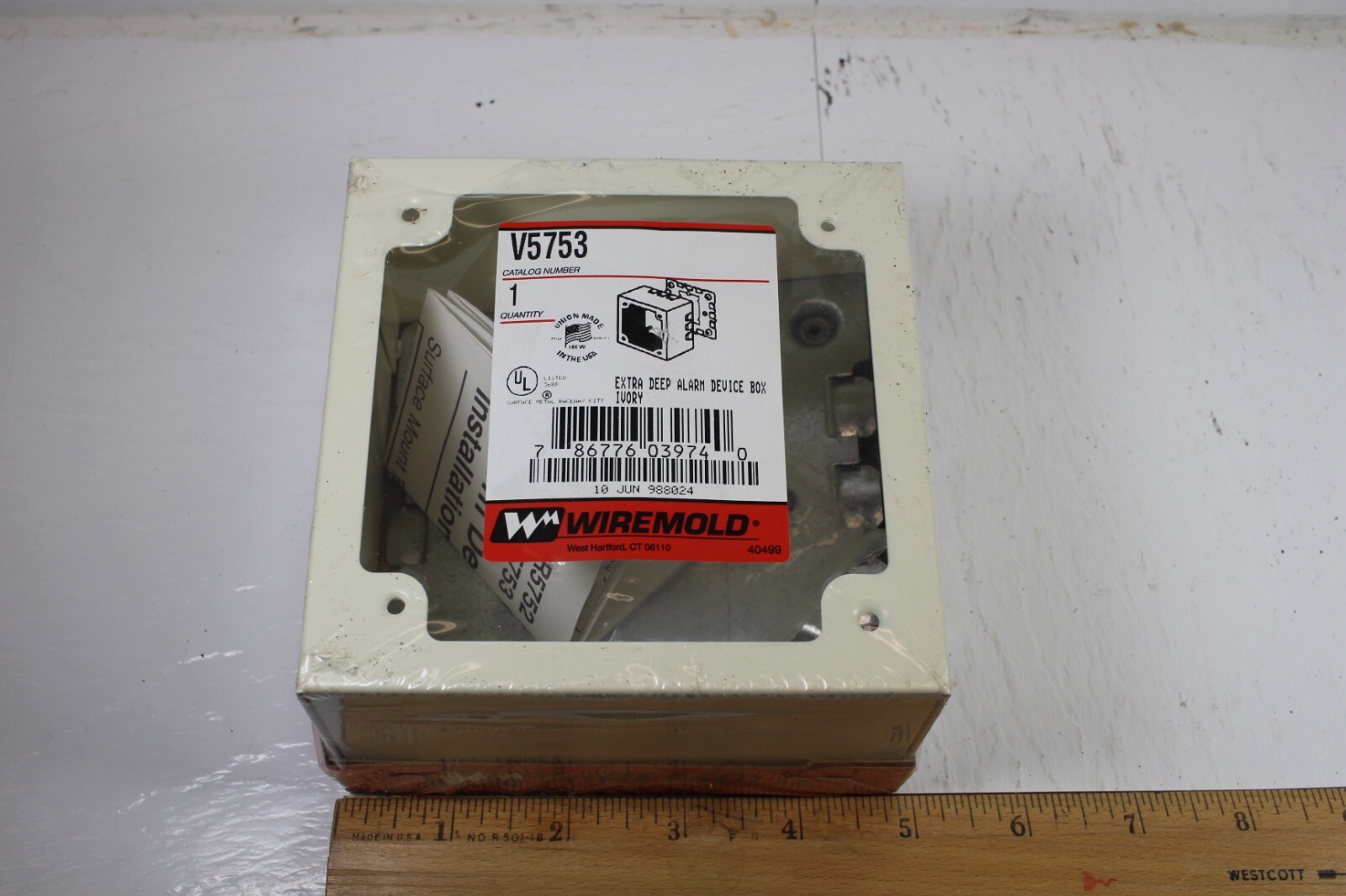 Wiremold No.V5753 Extra Deep Electrical Box "NEW"