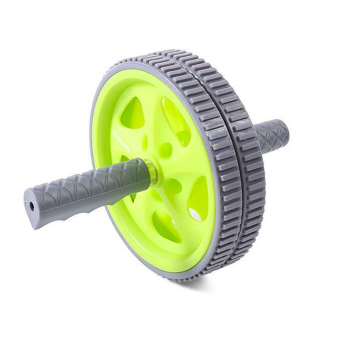 Body Sport Anti-Slip Dual Ab Wheel, Color Grey And Green