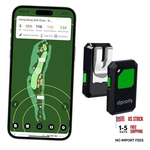 Golf GPS Range Finder Work with  APP, Golf GPS Device with Voice Output