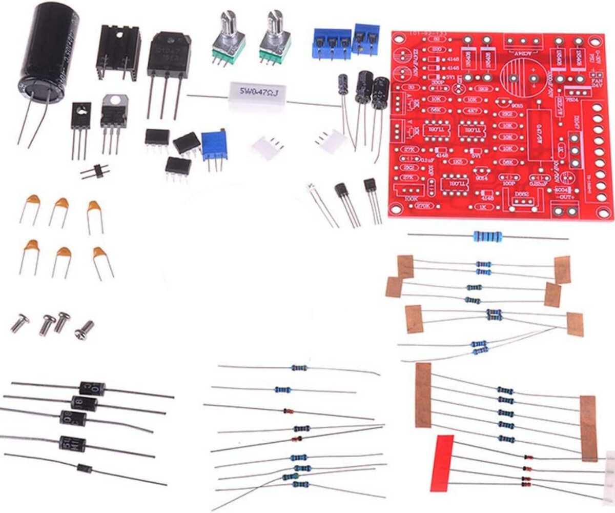 0-30V 2mA-3A Adjustable DC Regulated Power Supply DIY Kit Short with Protection