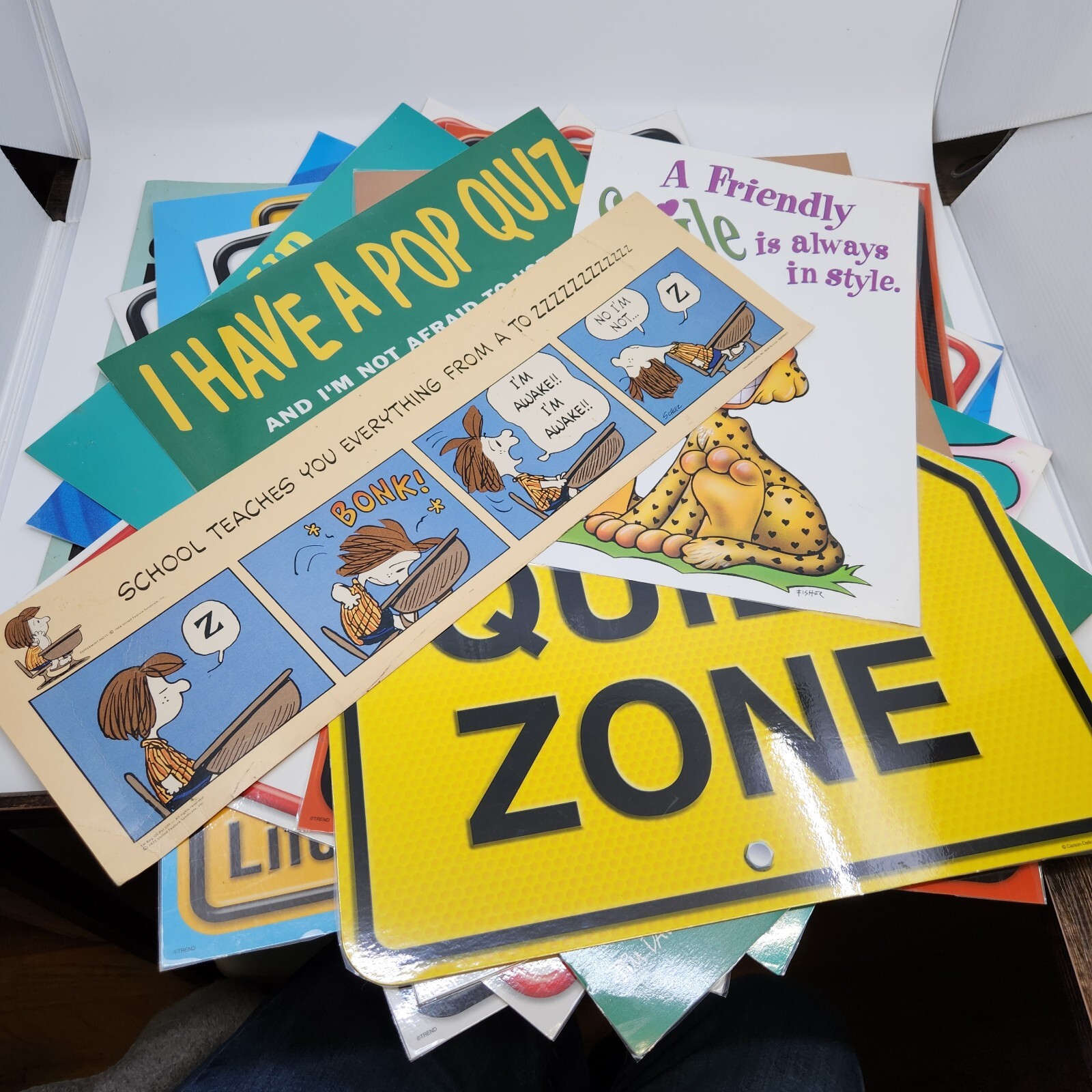 Lot Of 14 Grade School Teacher Classroom Posters Most Laminated Sold As Is