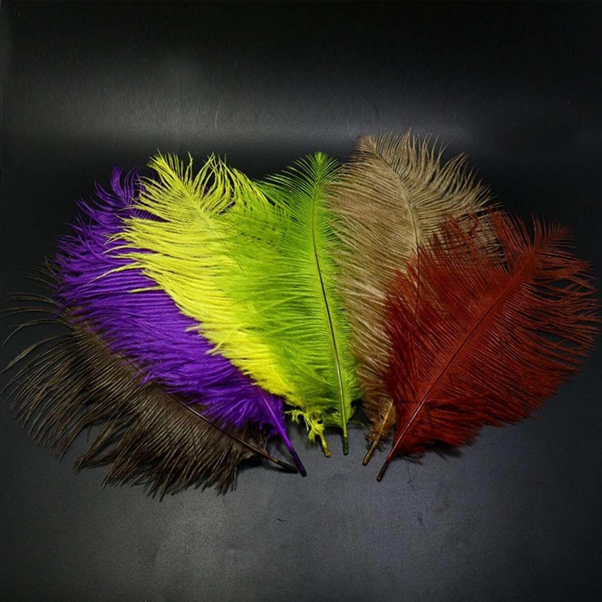 8 Colors Fly Tying: 8'' Ostrich Feathers, for Fluffy Body Nymph Thorax Materials