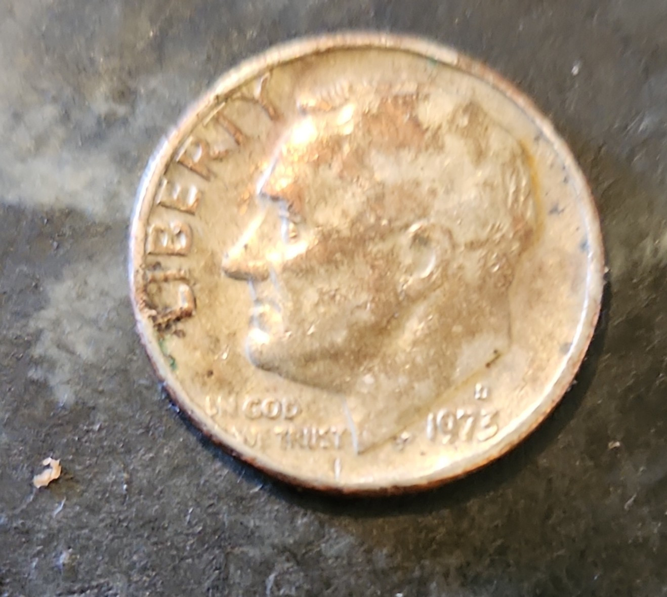 1973-D Roosevelt Dime 10C US Coin - Circulated, Uncertified (No Grade)