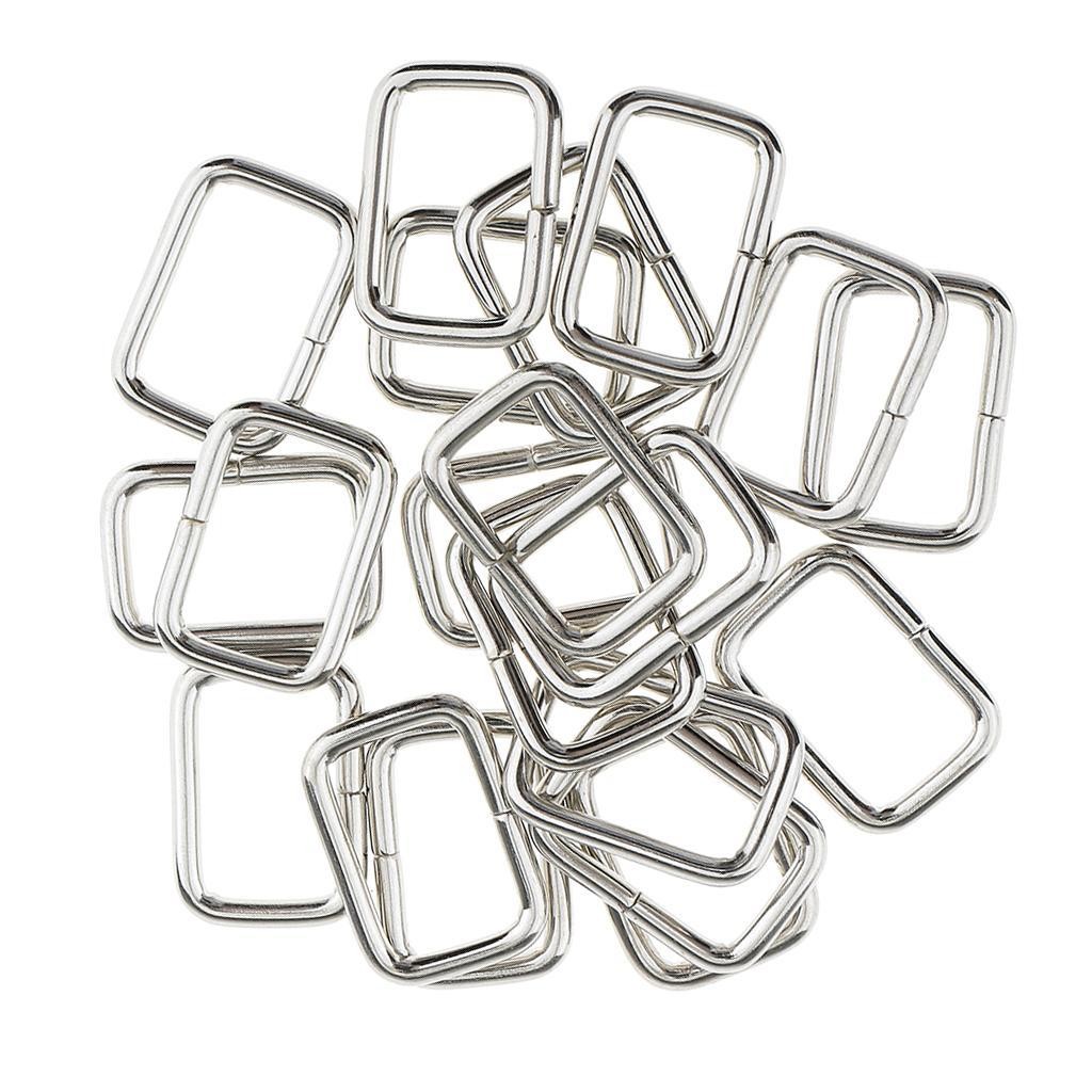 Square Metal Adjustable Slide Buckle Strap Metal Slides for Making Handbag,