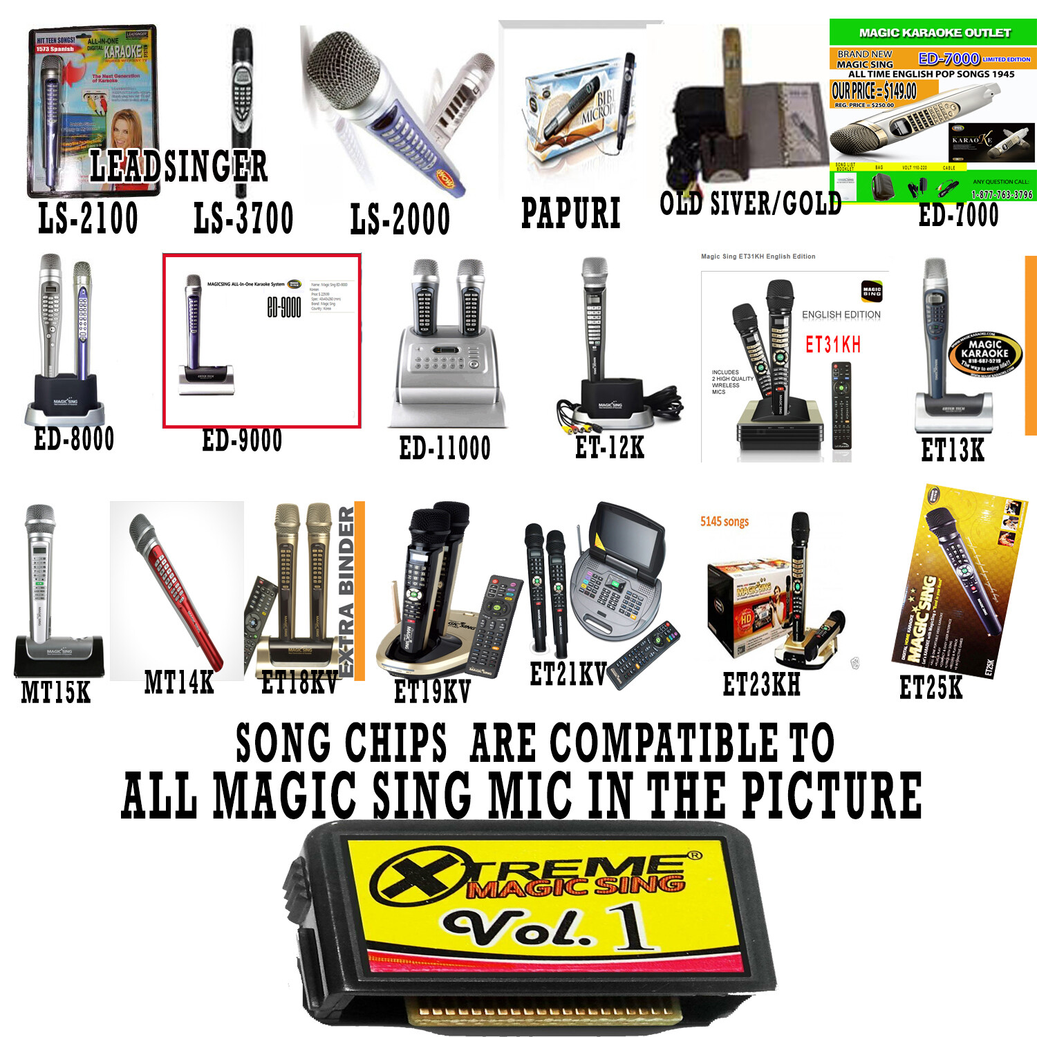 Tagalog 11 NEWest OPM POP Chip for Magic Sing karaoke Microphone MIC