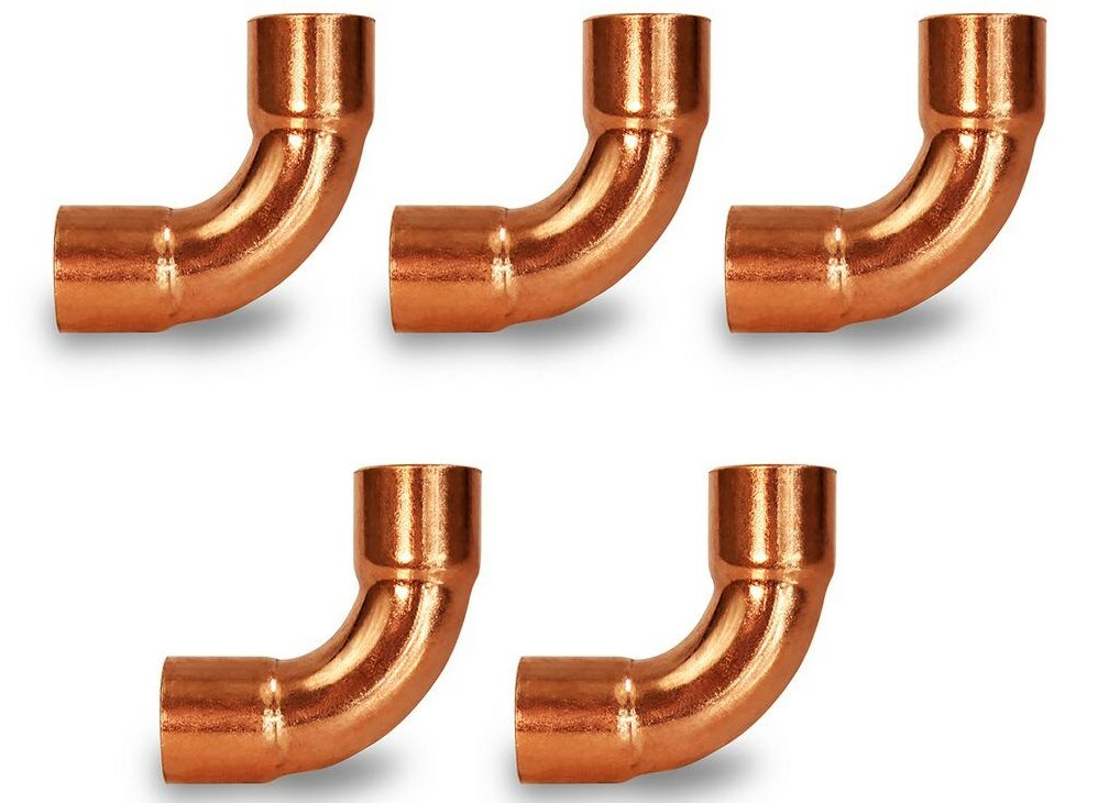 7/8" HVAC Copper Long Radius 90 , W02734 / C242-0100 , Pack of (5)