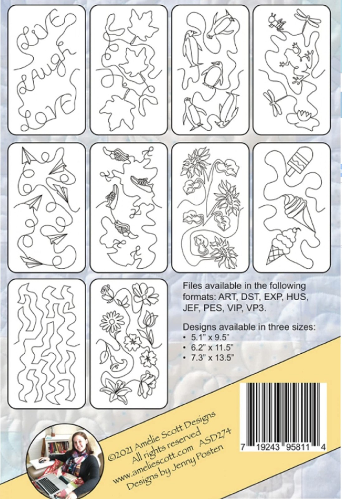 Amelie Scott Designs Edge Expansion Pack 15 Pattern Asd274