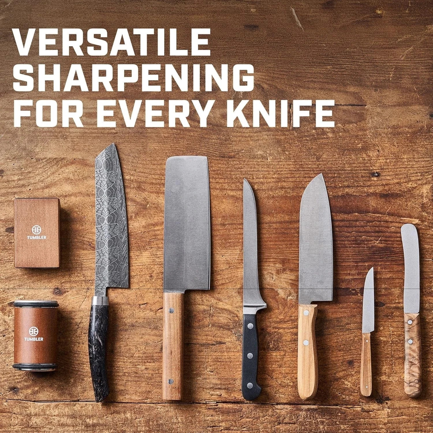 Tumbler Rolling Knife Sharpener Set ✅ Knife Sharpening Made Easy - Starter Set ✅