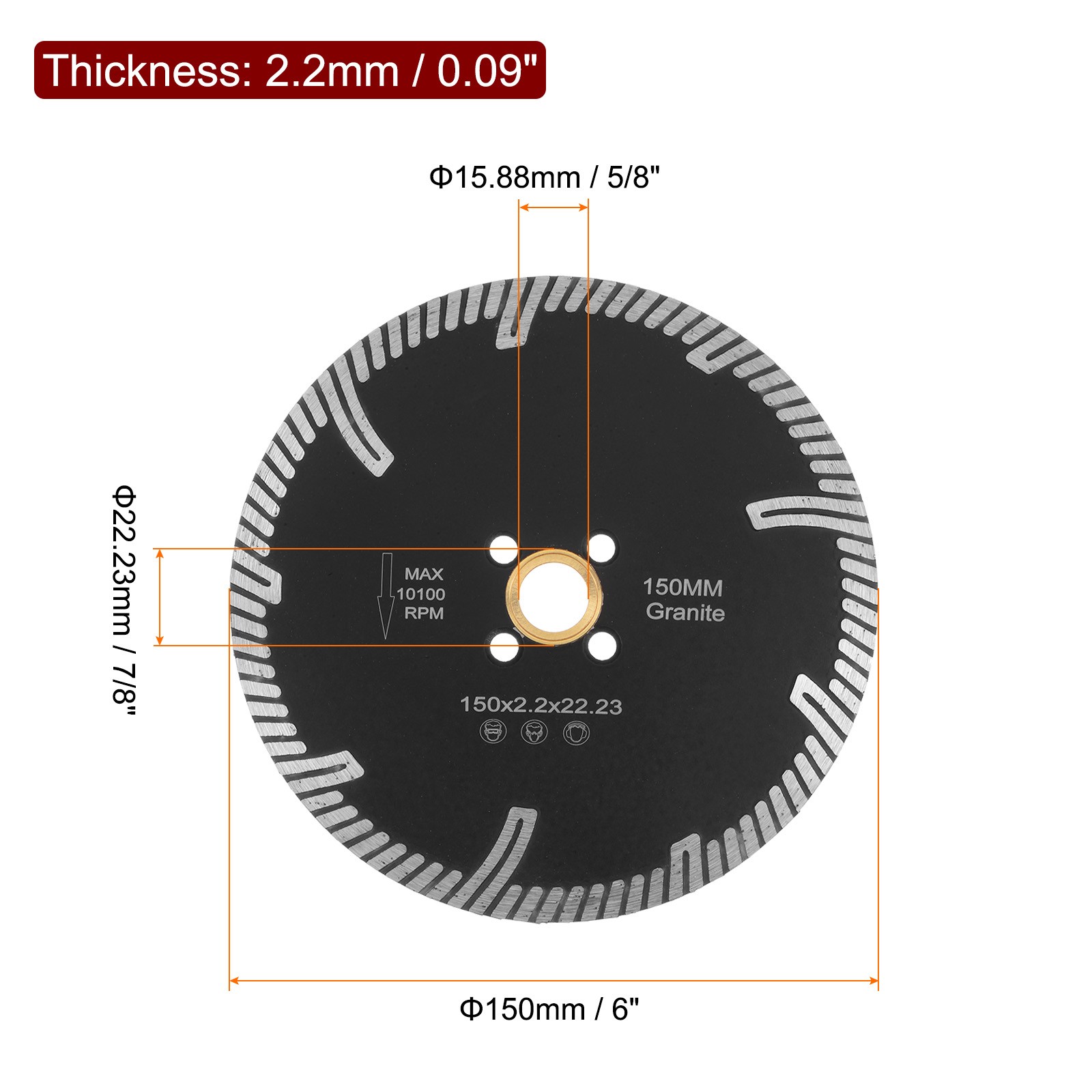 Diamond Cutting Blade 6" Diamond Blade Diamond Saw Blade